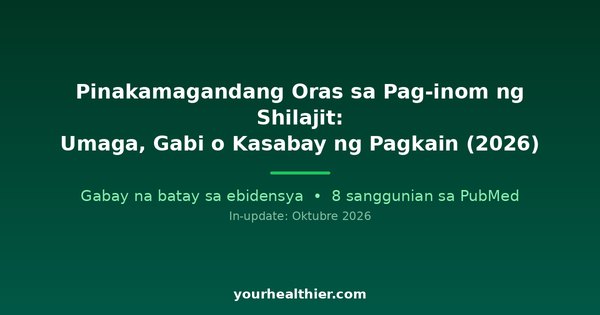 Pinakamagandang Oras sa Pag-inom ng Shilajit: Umaga, Gabi o Kasabay ng Pagkain (2026)