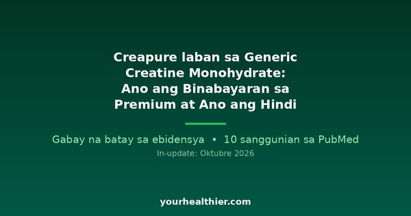 Creapure laban sa Generic Creatine Monohydrate: Ano ang Binabayaran sa Premium at Ano ang Hindi