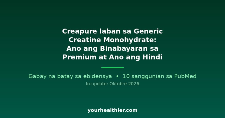 Creapure laban sa Generic Creatine Monohydrate: Ano ang Binabayaran sa Premium at Ano ang Hindi
