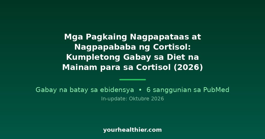 Mga Pagkaing Nagpapataas at Nagpapababa ng Cortisol: Kumpletong Gabay sa Diet na Mainam para sa Cortisol (2026)