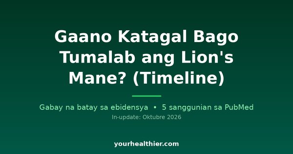 Gaano Katagal Bago Tumalab ang Lion’s Mane? (Timeline)