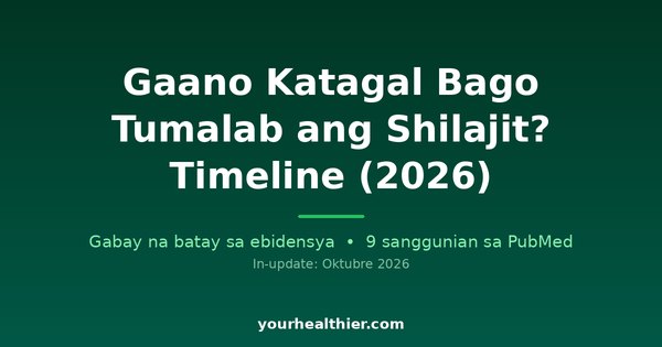 Gaano Katagal Bago Tumalab ang Shilajit? Timeline (2026)