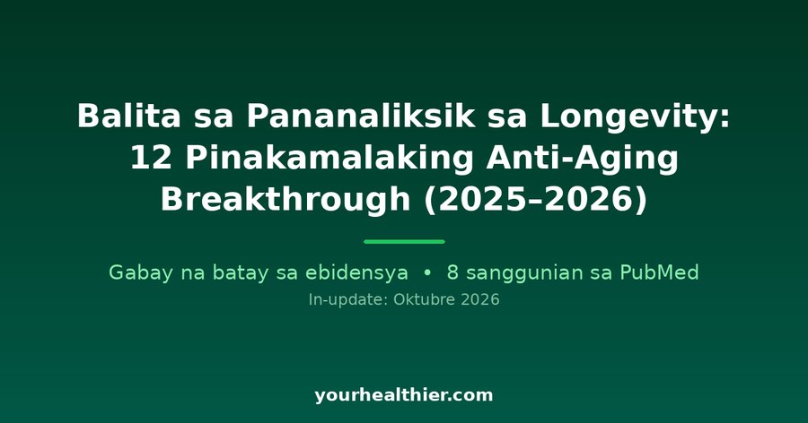 Balita sa Pananaliksik sa Longevity: 12 Pinakamalaking Anti-Aging Breakthrough (2025–2026)