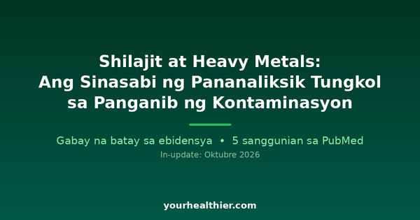 Shilajit at Heavy Metals: Ang Sinasabi ng Pananaliksik Tungkol sa Panganib ng Kontaminasyon
