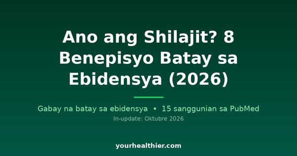 Ano ang Shilajit? 8 Benepisyo Batay sa Ebidensya (2026)