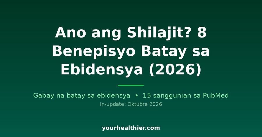 Ano ang Shilajit? 8 Benepisyo Batay sa Ebidensya (2026)